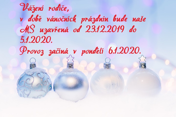Vánoční provoz obrázek