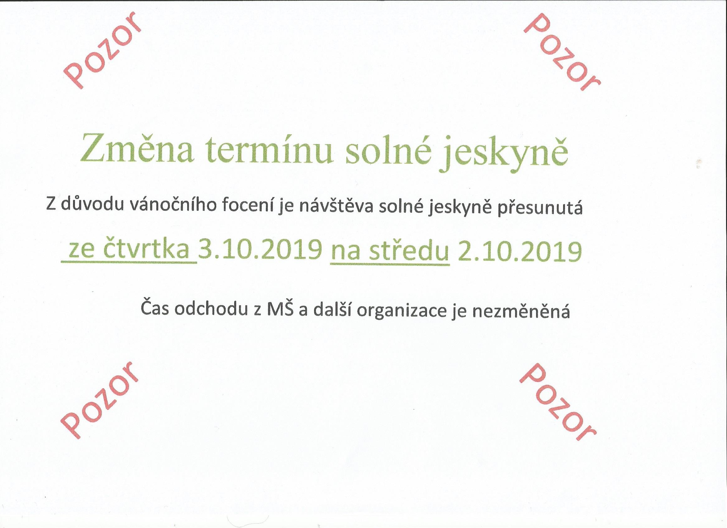 Změna solné jeskyně