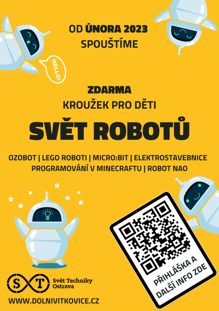 Nabídka kroužku pro děti-SVĚT ROBOTŮ