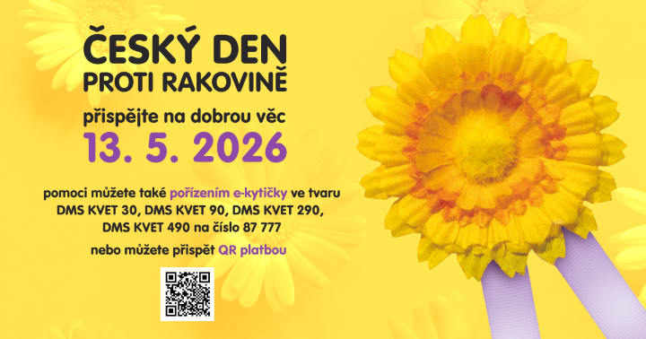 🌼 Český den proti rakovině na naší škole  13.–15. 5.
